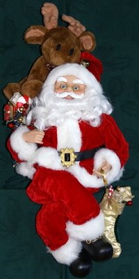 When making a lifesize Santa doll, look at pictures and smaller dolls for inspiration.