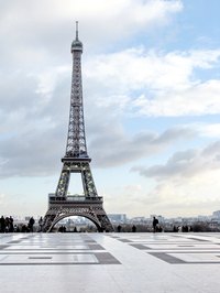 Making Eiffel Towers out of craft sticks is challenging, but well worth the work.