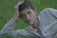 Composite cards shows a model's portfolio in few photographs.