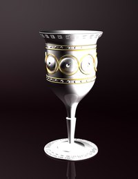 Hand Tooled Silversmithed Goblet