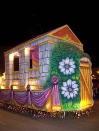 Parade floats are a great opportunity to showcase your creativity.