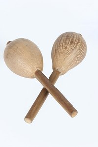 Homemade maracas are a fun Chilean craft.
