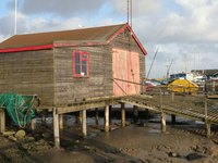 Pile dwellings have poles--often called stilts--driven into the ground to support their structures.