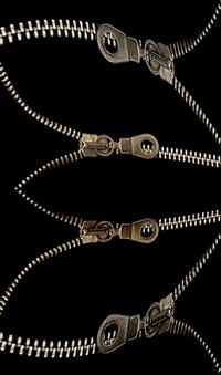 Zippers can be decorative as well as functional.