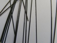 Fine jeweler's saw blades are ideal for cutting silver.