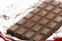 Make an edible car using a foil-wrapped candy bar.