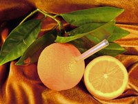 Oranges are high in vitamin C.