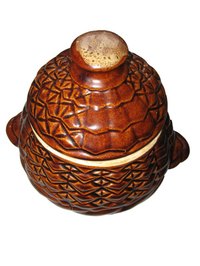 Burnishing and polishing are both ways of "finishing" a craftwork, such as a pot.