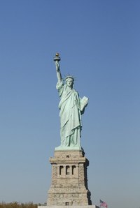 The Statue of Liberty has been exposed to over a century of weathering.