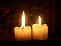 Candles made from paraffin wax.