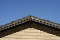 Trusses and rafters provide structure for a roof.