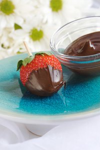 The double boiler method is ideal for melting chocolate.