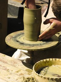 Save dried scraps of clay and make them useful again.