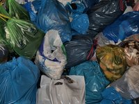 Plastic bags can be melted together to create strong, sturdy plastic sheets.