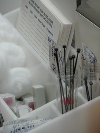 Medical assistants keep supplies ready.
