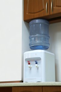 Quilted fabric provides good insulation for a water cooler.