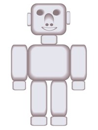 Homemade carton robots can serve as cute decor.