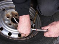 Letting the air out of the tire is the first step to breaking the bead.
