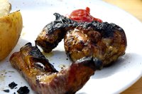 Barbecue restaurant dining