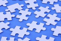 Classic-shaped puzzle pieces are easy to create.