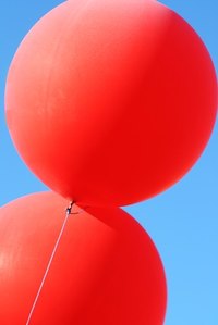People often fill balloons with helium for parties.