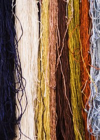 Dyed yarn.