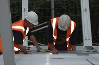 Real hard hats help protect workers from head injuries.