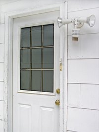 Make a dutch door by cutting your old door in half.
