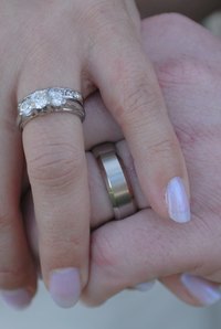 Some couples find creative ways to mark their engagement anniversary.