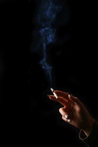 Homemade cigarette filter.