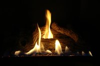 A cozy fire is wonderful on cold winter days.