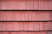 Shake siding is made from split logs.