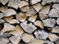 Bundling firewood to sell to campers is a business opportunity.