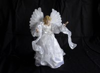 Make angels from plastic bottles.