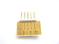 These are serger sewing machine needles.