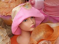 Sinamay hats.