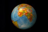 Make a globe out of recycled materials.