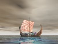 The Viking longship enabled the Vikings to sail from Scandanavia to North America.