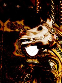 Antique carousel horse
