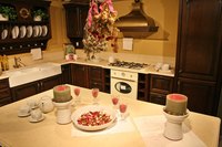 Paint cabinets to give them a new look.