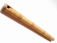 Kids can make homemade flutes.