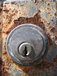 A door with a deadbolt needs two holes drilled in it.