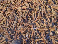 Discarded railroad spikes can be shapped into knives, chisels and bottle openers.