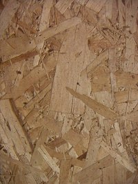 Particle board is a popular design element because of its unique texture and look.