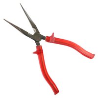 Needle-nose pliers help tie knots in monofilament line.