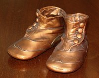 Bronzing your baby's shoes creates a keepsake.