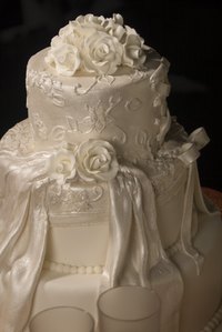 Bakers use acetate sheets to create decorations and wraps for fancy desserts.