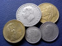 Small coins were often worn as jewelry in ancient times.