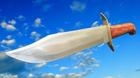A bowie knife requires regular sharpening with a whetstone.