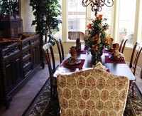 Drop-leaf tables are available in a variety of styles and designs from plain to elaborate.